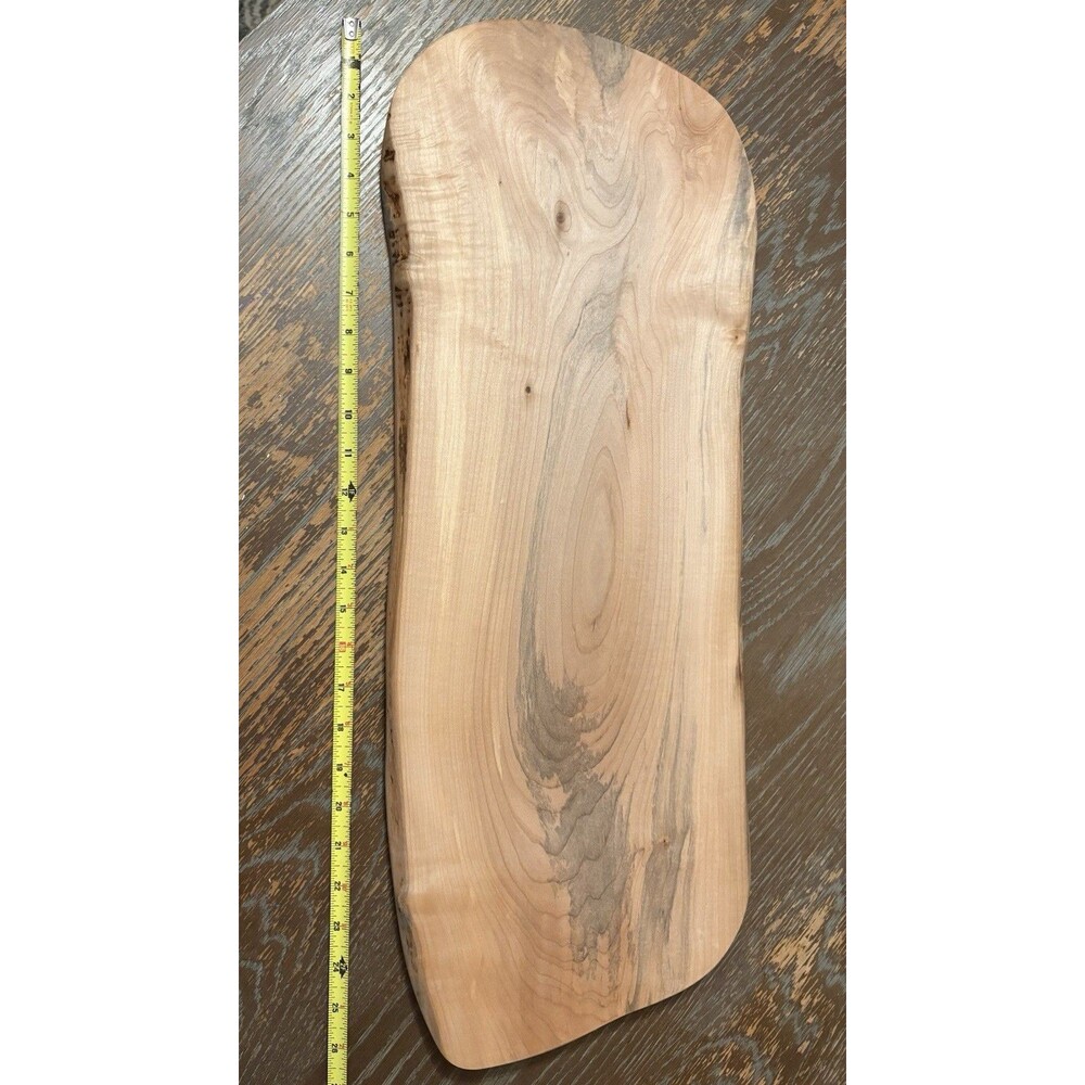 Handmade Live Edge Wood Charcuterie Serving Board - Rustic Cutting Board ~21in